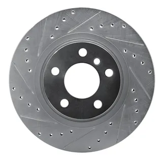 R1 Concepts EDZ-31152L Brake Rotor Drilled and Slotted Silver